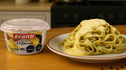 Tagliatelle de Albahaca Avanti con Salsa 4 Quesos
