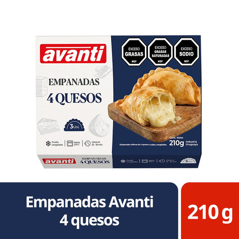 EMPANADAS CONGELADAS 4 QUESOS x3