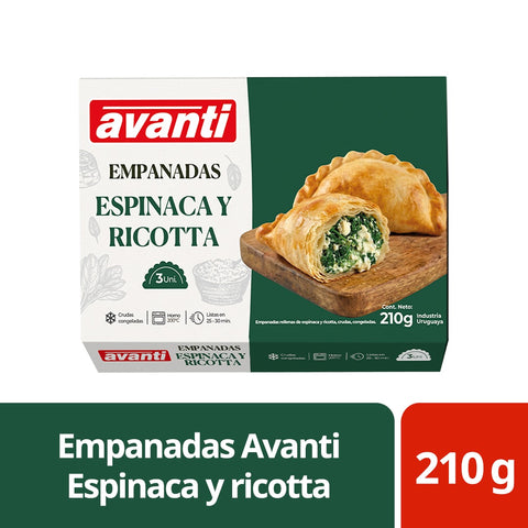 EMPANADAS CONGELADAS ESPINACA Y RICOTTA x3