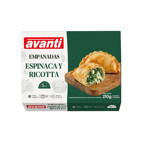 EMPANADAS CONGELADAS ESPINACA Y RICOTTA x3