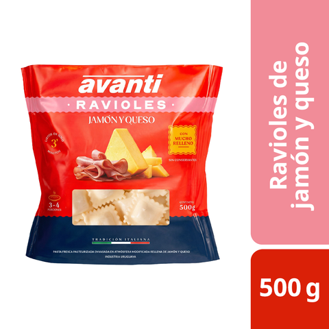 RAVIOLES DE JAMÓN Y QUESO 500 g