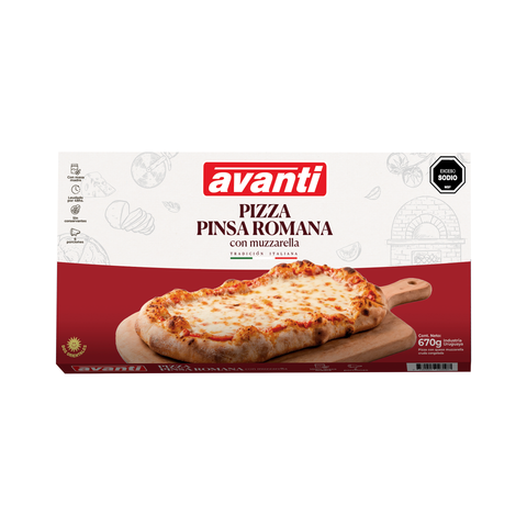 PIZZA PINSA ROMANA CON MUZZARELLA 670g | Pizza | Avanti - 