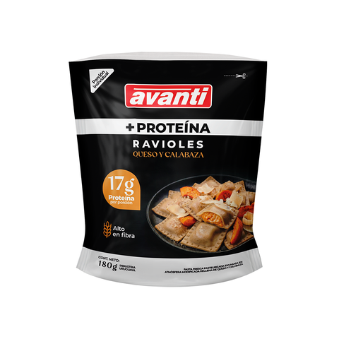 RAVIOLES +PROTEINA QUESO Y CALABAZA 180g