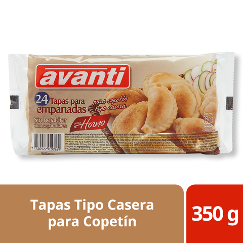 TAPAS PARA EMPANADAS TIPO CASERA PARA COPETÍN 350 g