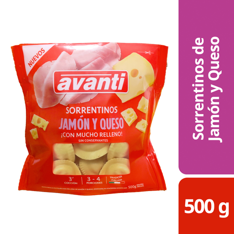 ¡¡¡¡NUEVOS!!!! SORRENTINOS DE JAMÓN Y QUESO 500 g